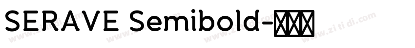 SERAVE Semibold字体转换